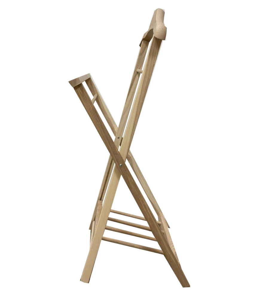 INDOSSATORE PIEGHEVOLE "HIEGO" IN FRASSINO NATURALE, 43X39X94 CM